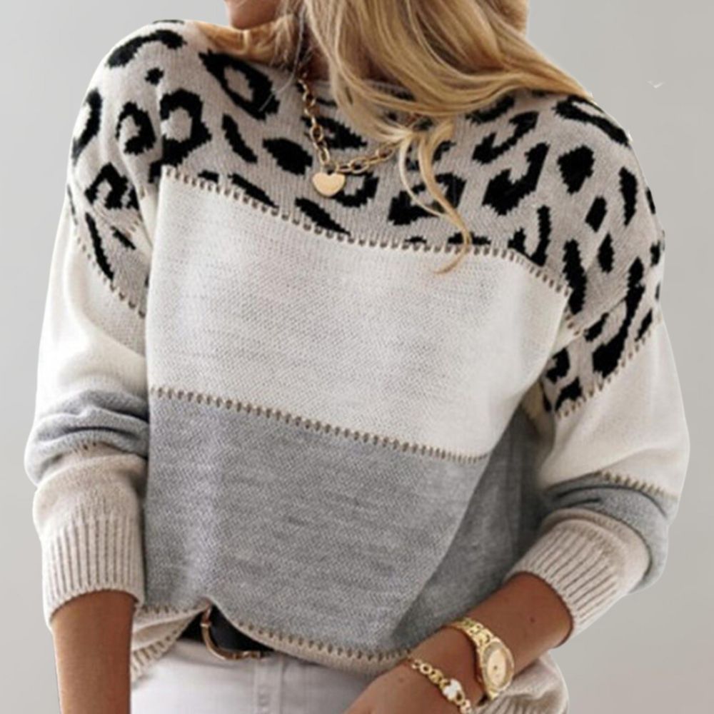 NOIR & ROSE™ | Leopard Elegance Sweater
