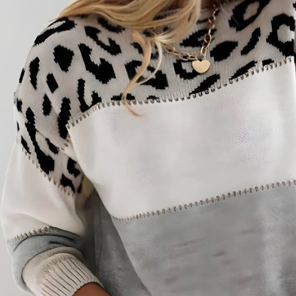 NOIR & ROSE™ | Leopard Elegance Sweater