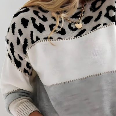 NOIR & ROSE™ | Leopard Elegance Sweater