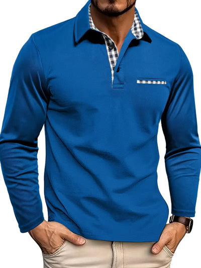 Langärmliges Poloshirt