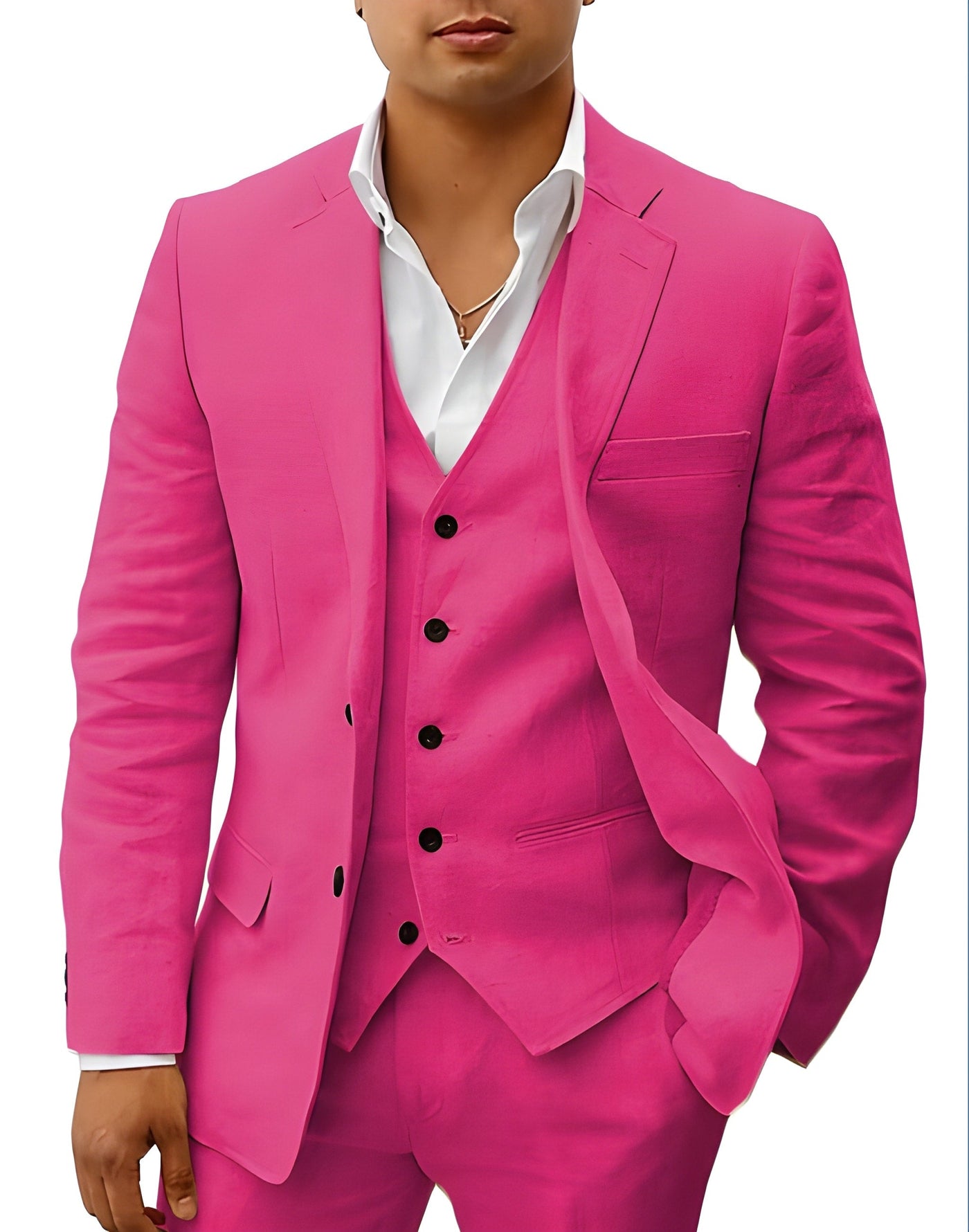 Heren Linnen Pak | 3-Delig | Klassiek & Ademend | Bruiloft & Zomerlook