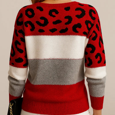 NOIR & ROSE™ | Leopard Elegance Sweater
