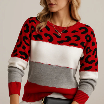 NOIR & ROSE™ | Leopard Elegance Sweater